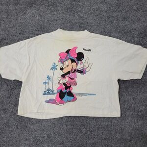 Sherry's Best T-Shirt Womens One Size White Minnie Mouse Florida Cotton USA Made